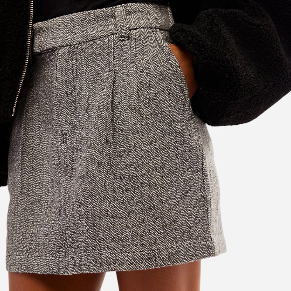 Free People Pop Preppy Chevron Mini Skirt